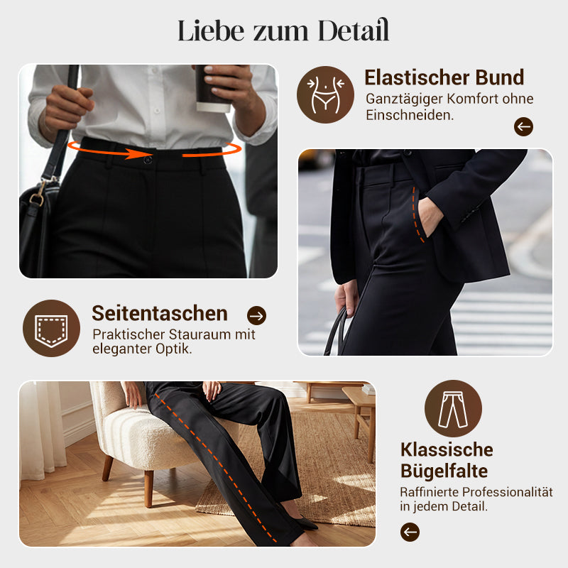 Damen Anzughose mit hoher Taille