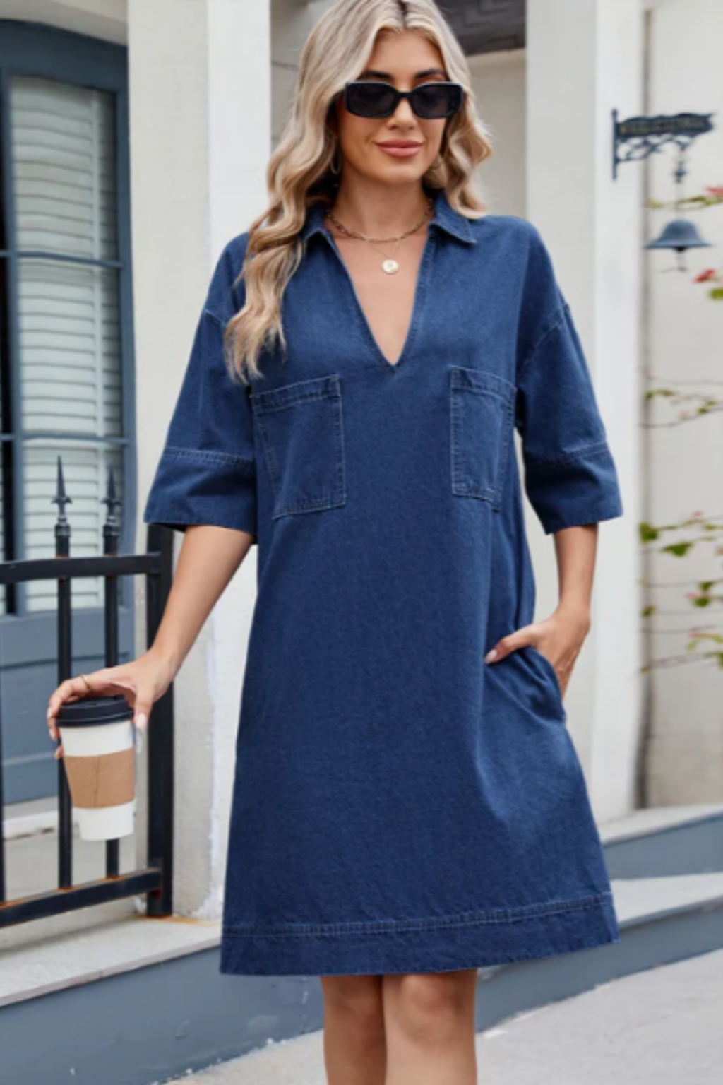 Jade | Lässiges Denim-Kleid