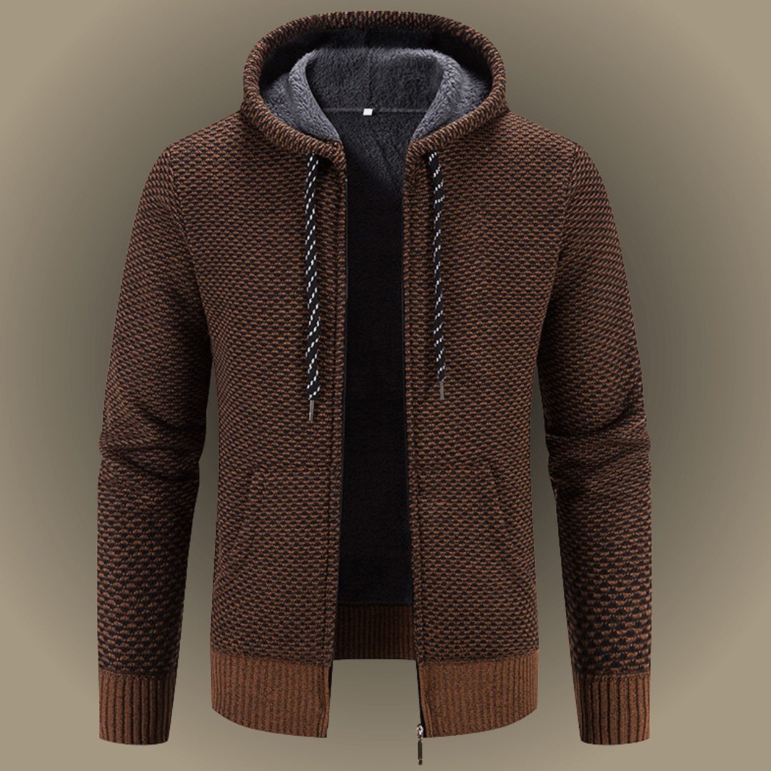 Viktor | Gefütterte Slim-Fit Strickjacke
