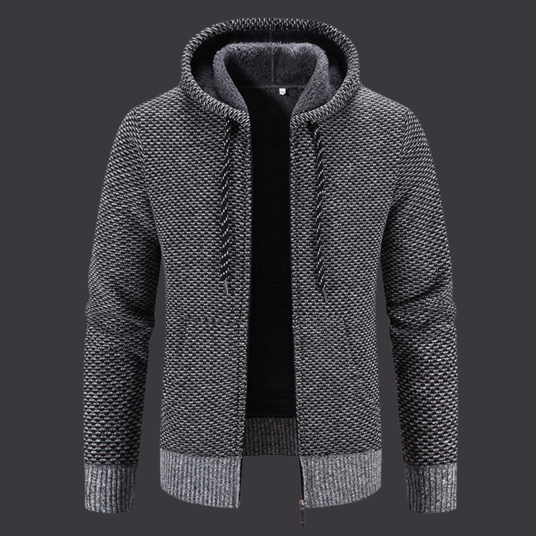 Viktor | Gefütterte Slim-Fit Strickjacke