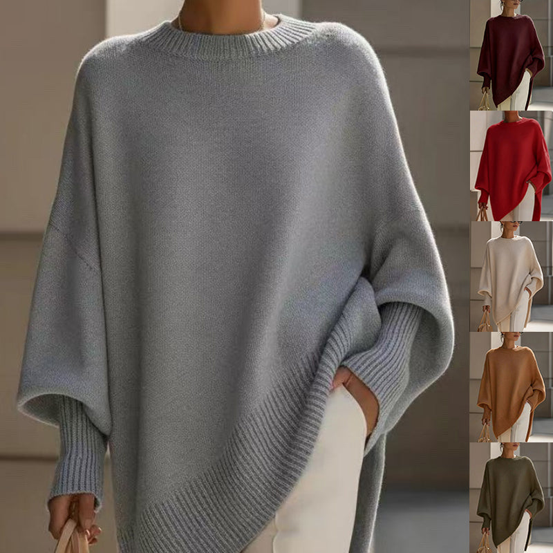 Oversized Strickpullover Damen - Rundhals.