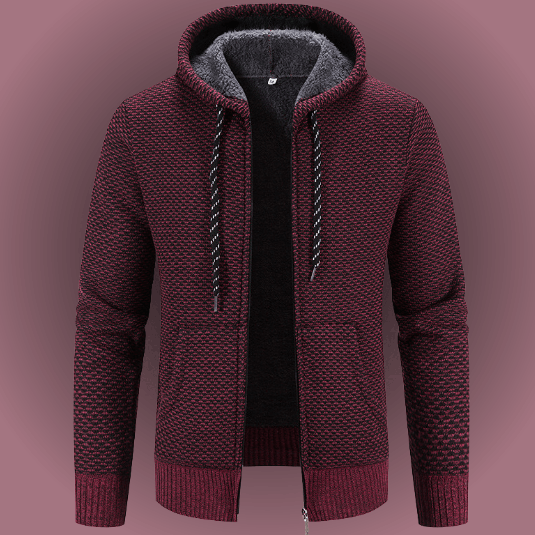 Viktor | Gefütterte Slim-Fit Strickjacke