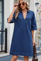 Jade | Lässiges Denim-Kleid