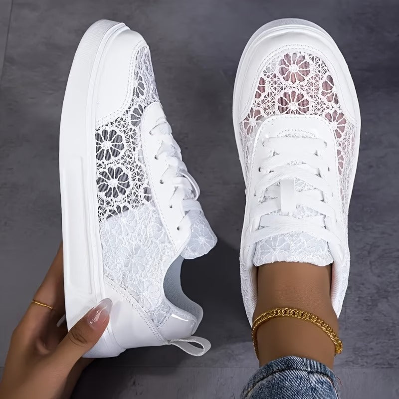 Lonneke | Elegante Spitzen-Sneakers