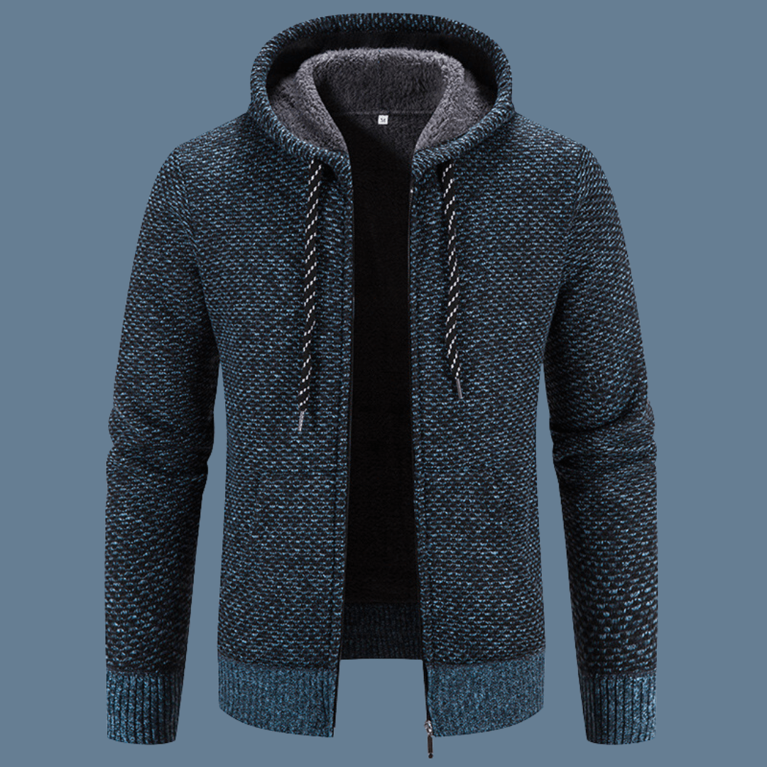 Viktor | Gefütterte Slim-Fit Strickjacke