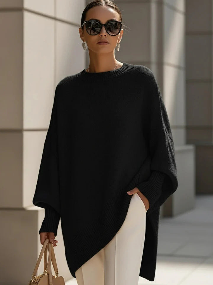 Oversized Strickpullover Damen - Rundhals.