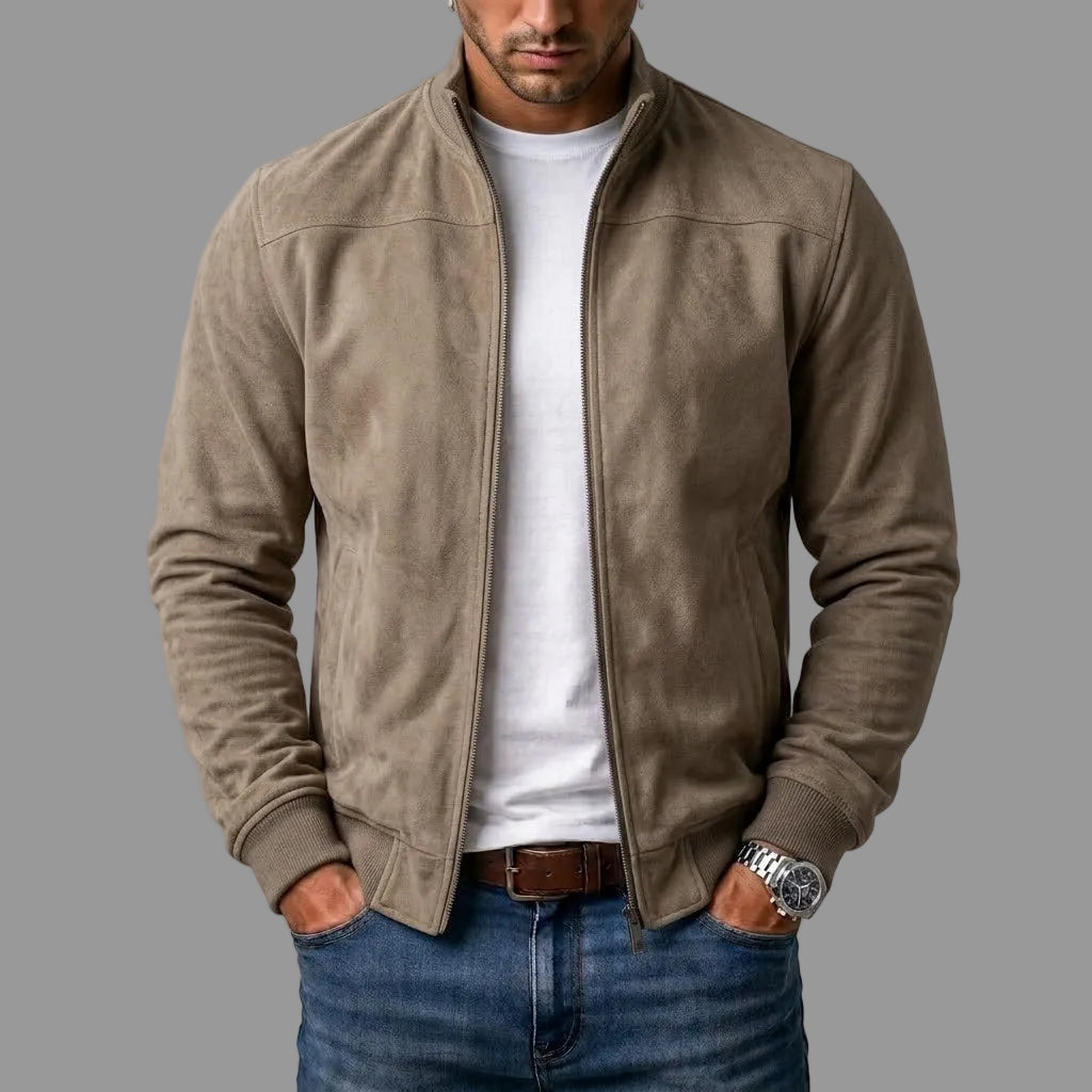 Varel | Herren Bomberjacke in Wildlederoptik