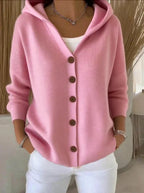 Modehaus | Strickjacke mit Kapuze