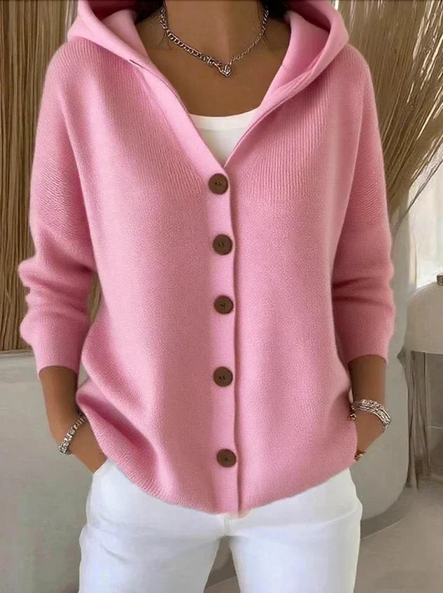 Modehaus | Strickjacke mit Kapuze
