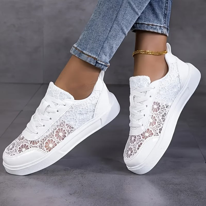 Lonneke | Elegante Spitzen-Sneakers