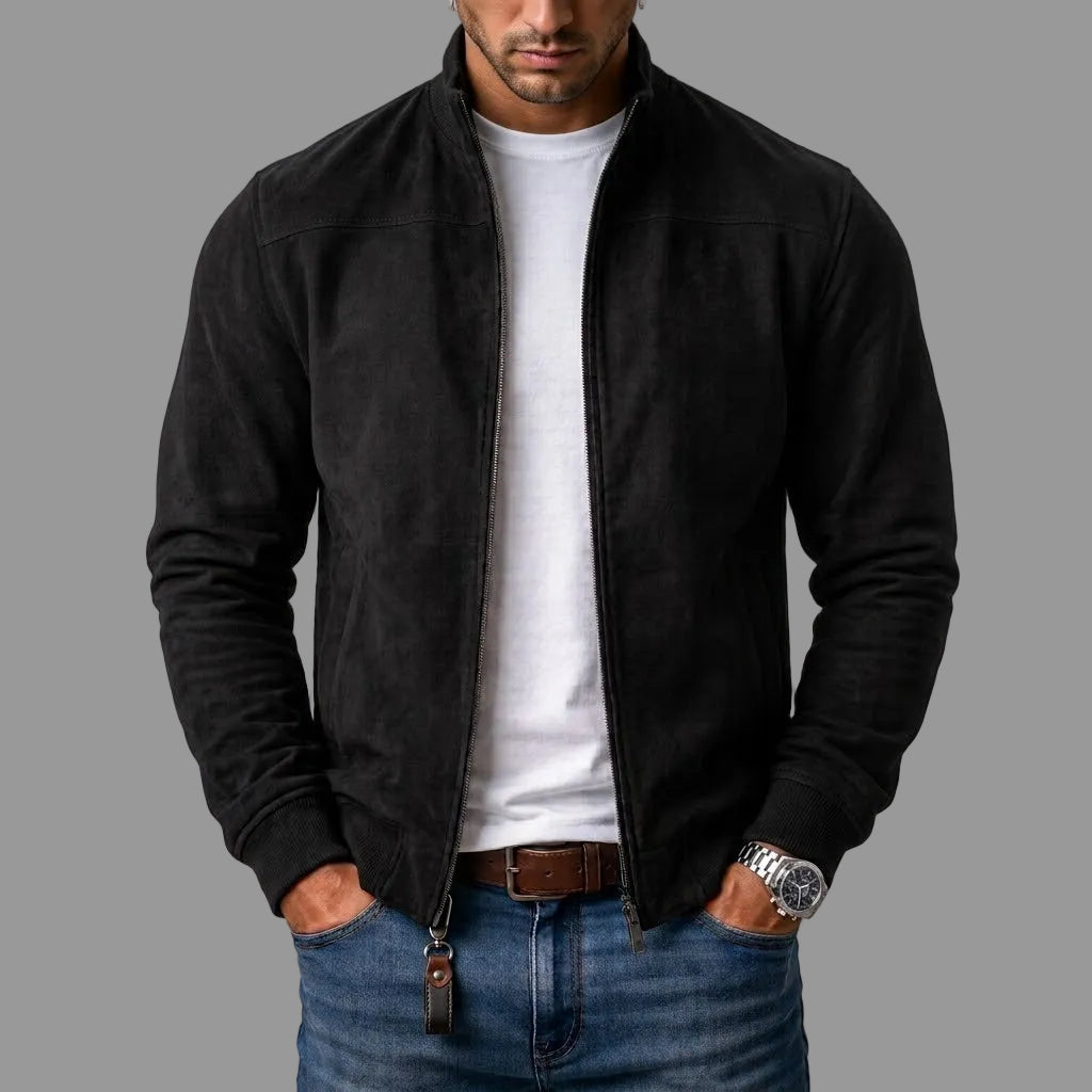 Varel | Herren Bomberjacke in Wildlederoptik