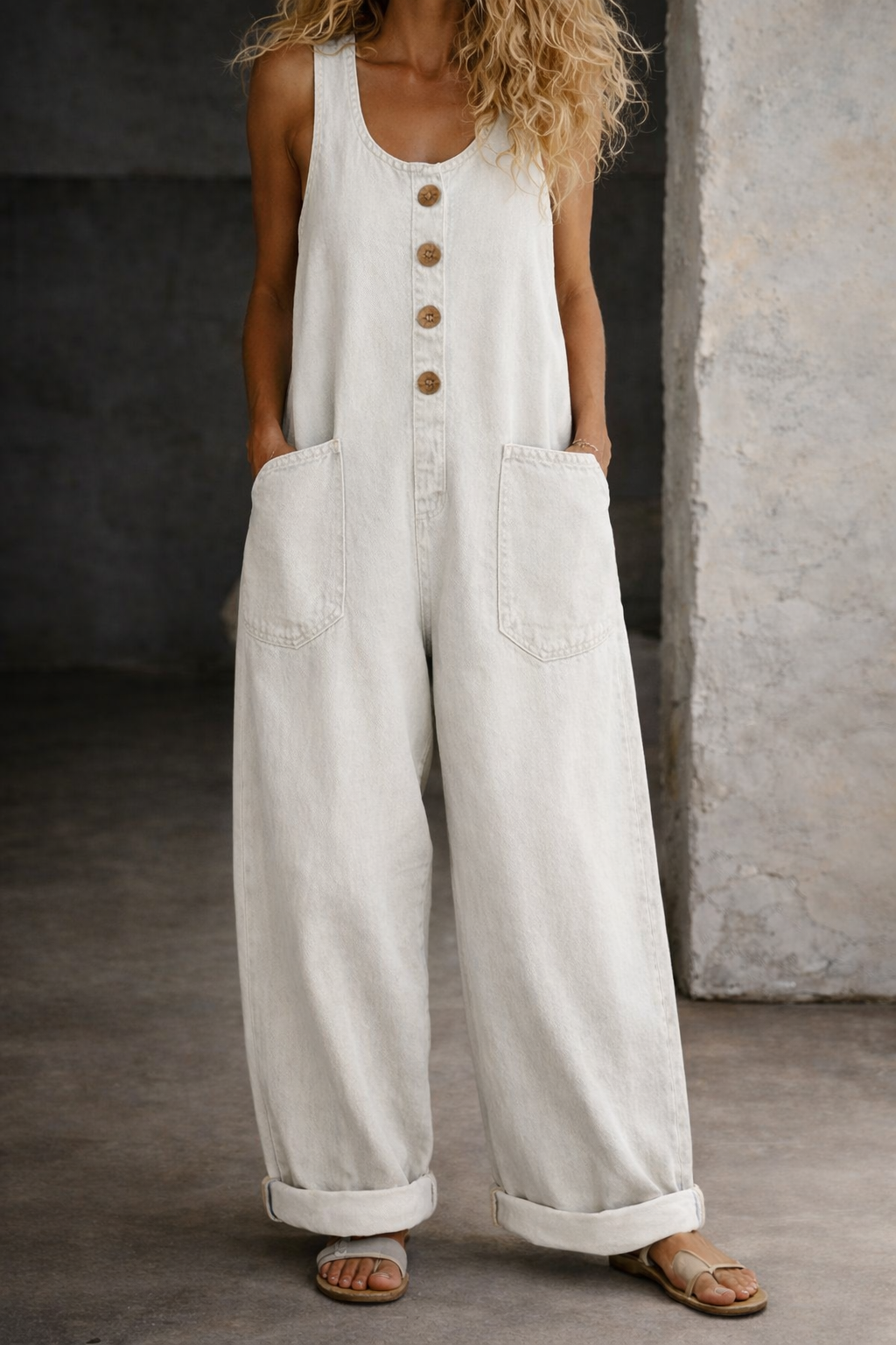 Willy | Vintage gewaschene Denim-Latzhose