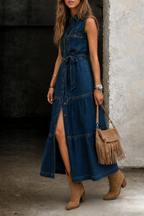 Madison | Denimkleid mit Knopfleiste
