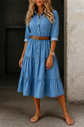 Barbara | Lässiges elegantes Denim-Kleid
