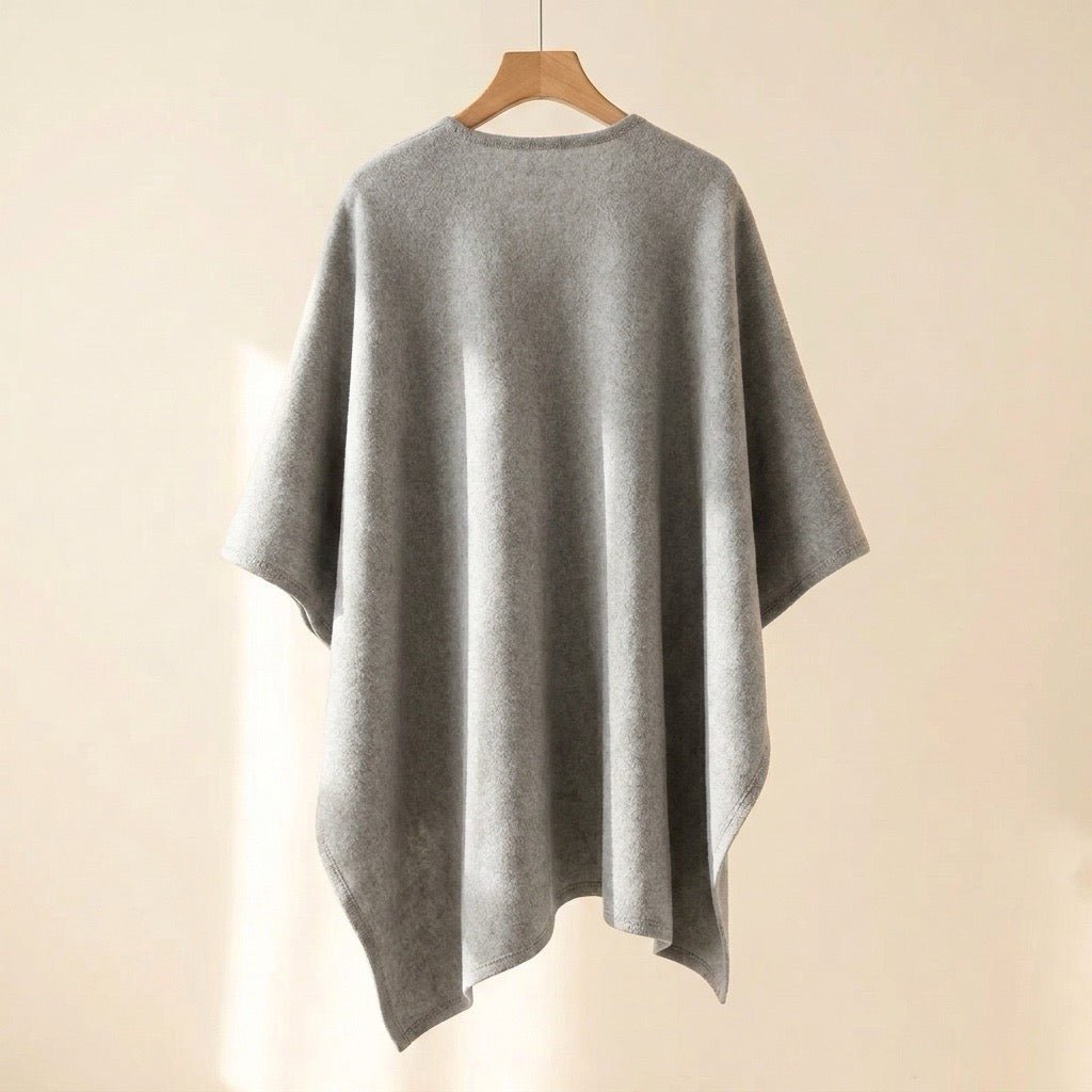 Dresden Modehaus | Langer Poncho-Schal in Wolloptik