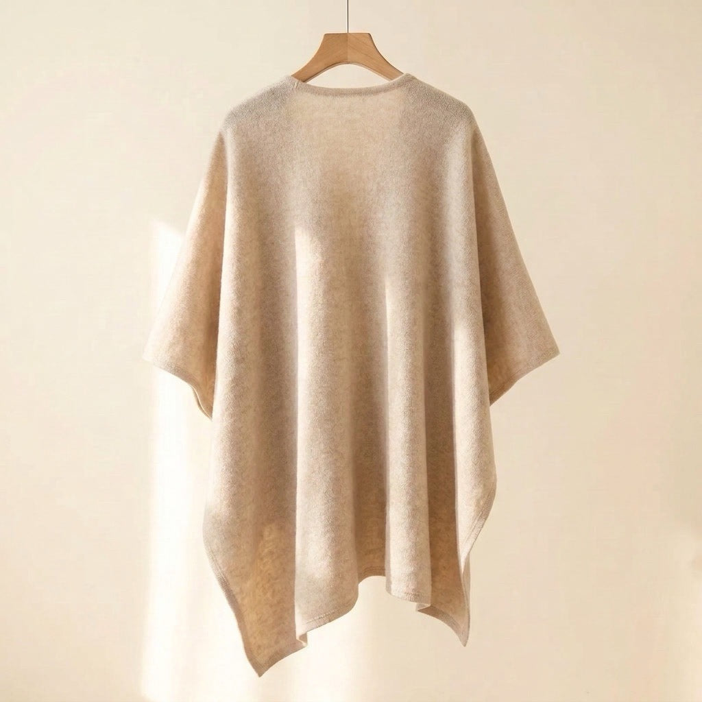 Dresden Modehaus | Langer Poncho-Schal in Wolloptik