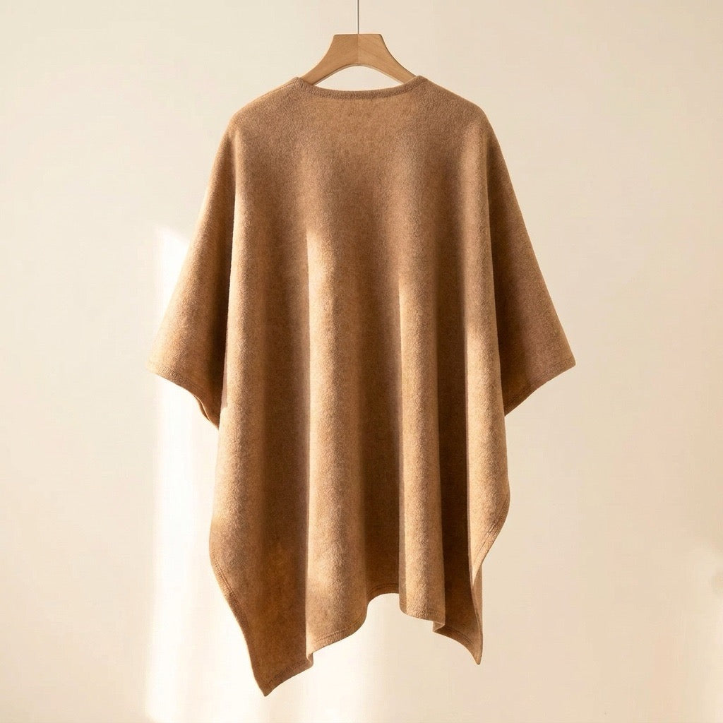 Dresden Modehaus | Langer Poncho-Schal in Wolloptik