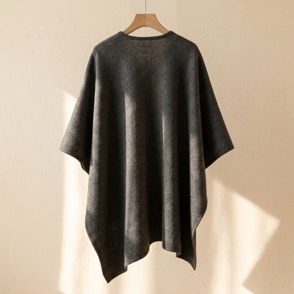 Dresden Modehaus | Langer Poncho-Schal in Wolloptik