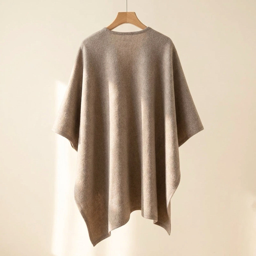 Dresden Modehaus | Langer Poncho-Schal in Wolloptik