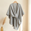 Dresden Modehaus | Langer Poncho-Schal in Wolloptik