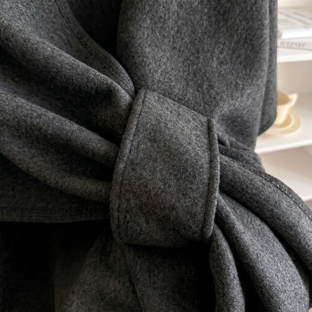 Dresden Modehaus | Langer Poncho-Schal in Wolloptik
