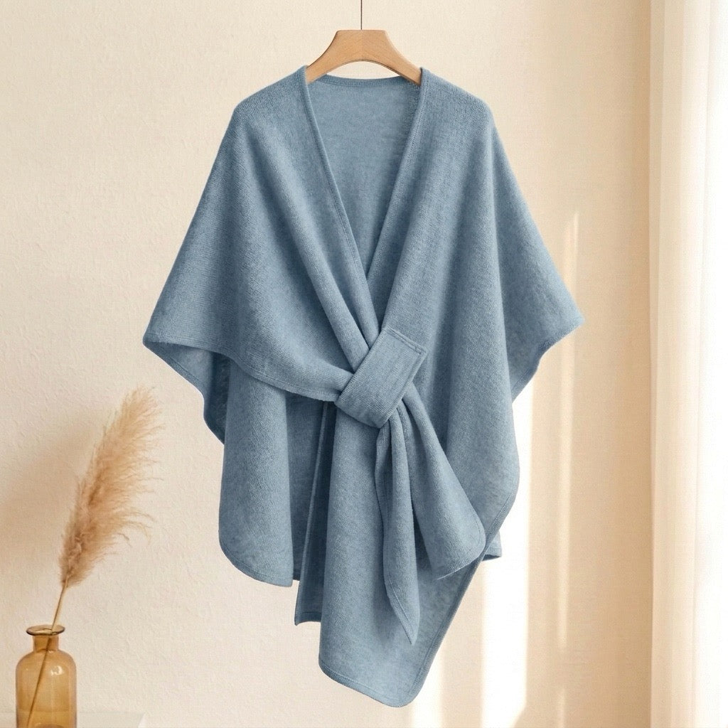 Dresden Modehaus | Langer Poncho-Schal in Wolloptik