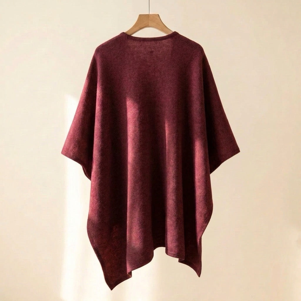 Dresden Modehaus | Langer Poncho-Schal in Wolloptik