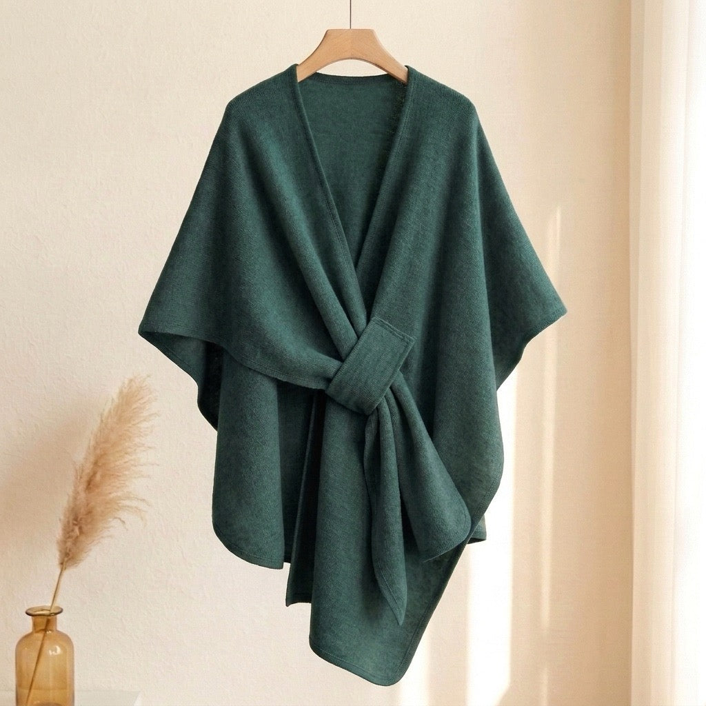 Dresden Modehaus | Langer Poncho-Schal in Wolloptik