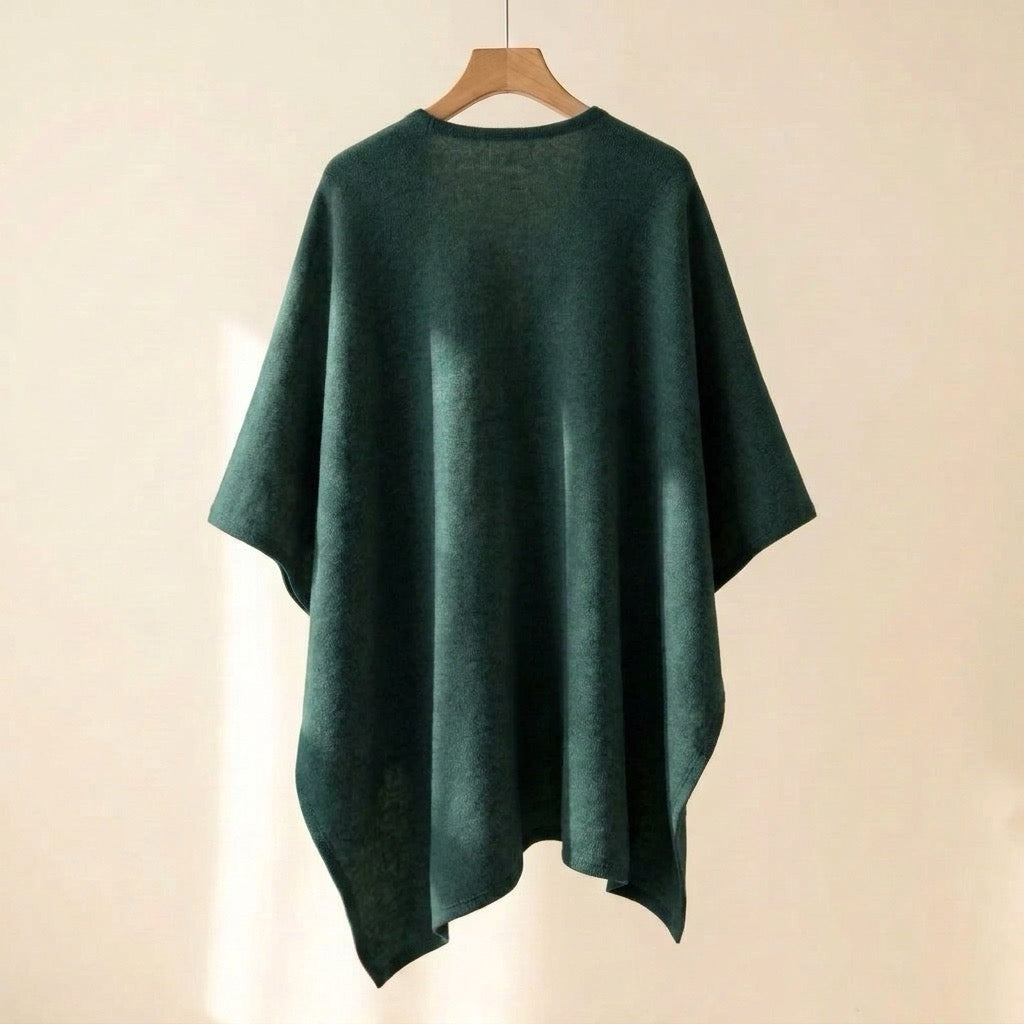 Dresden Modehaus | Langer Poncho-Schal in Wolloptik
