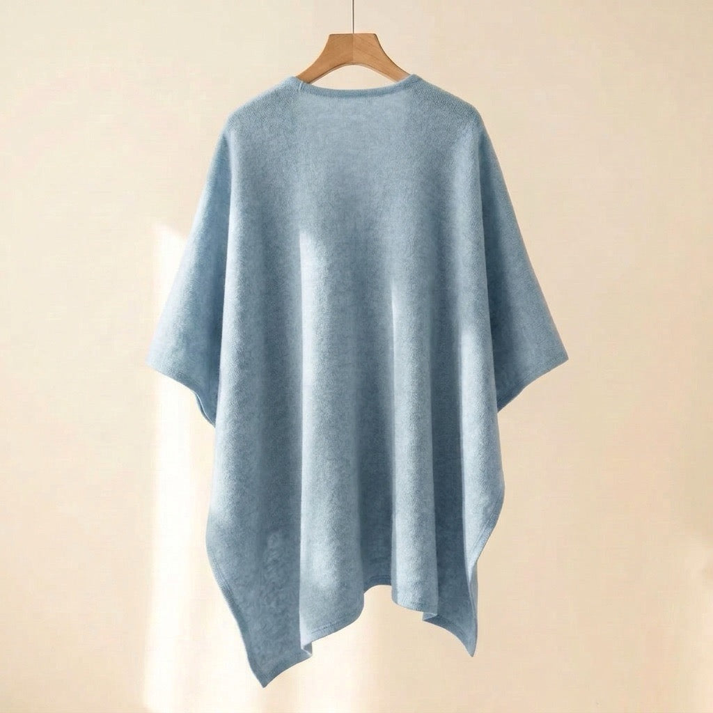 Dresden Modehaus | Langer Poncho-Schal in Wolloptik