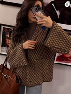 Romy Strickjacke mit Reverskragen