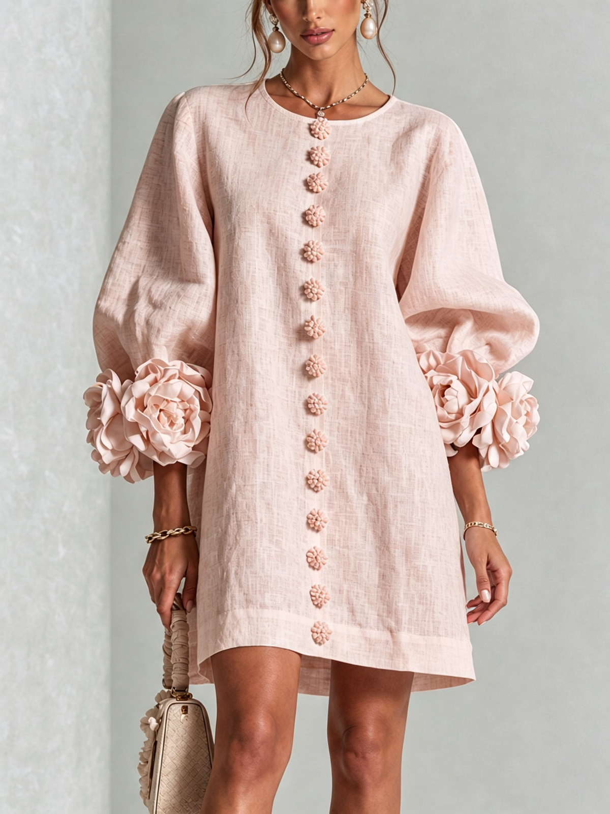 Amelia | Elegantes Minikleid mit Puffärmeln