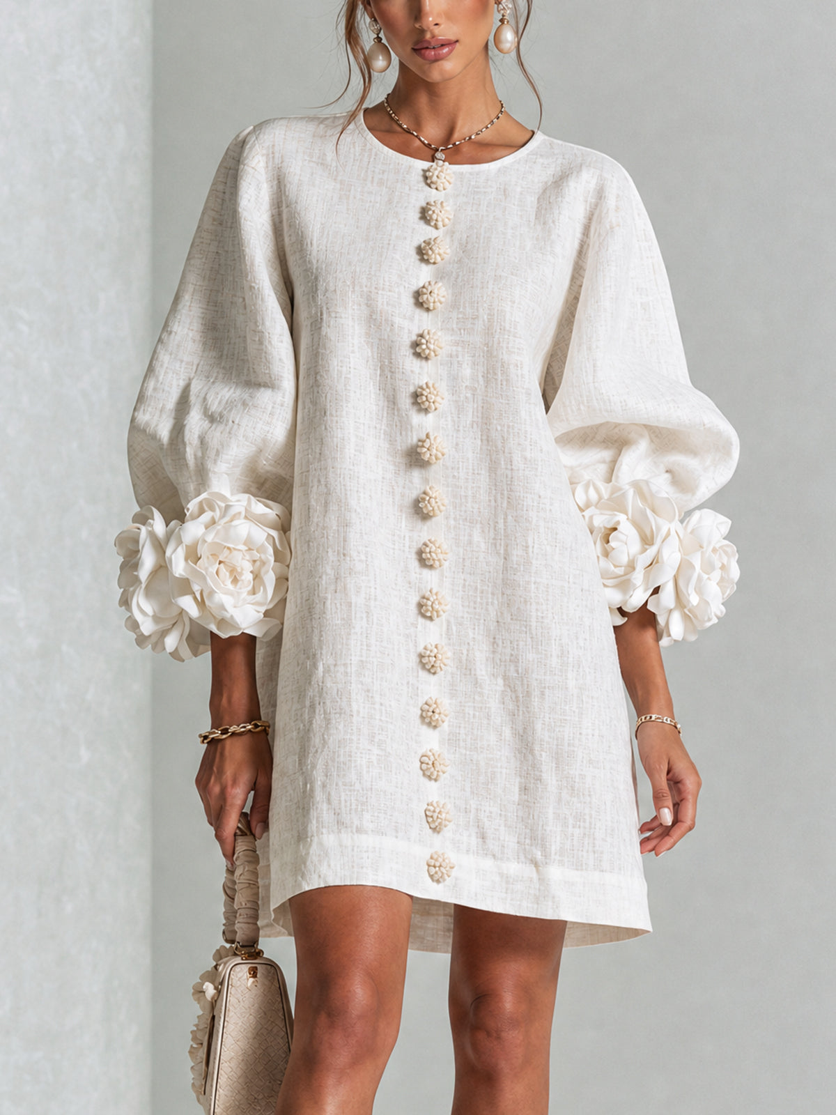 Amelia | Elegantes Minikleid mit Puffärmeln