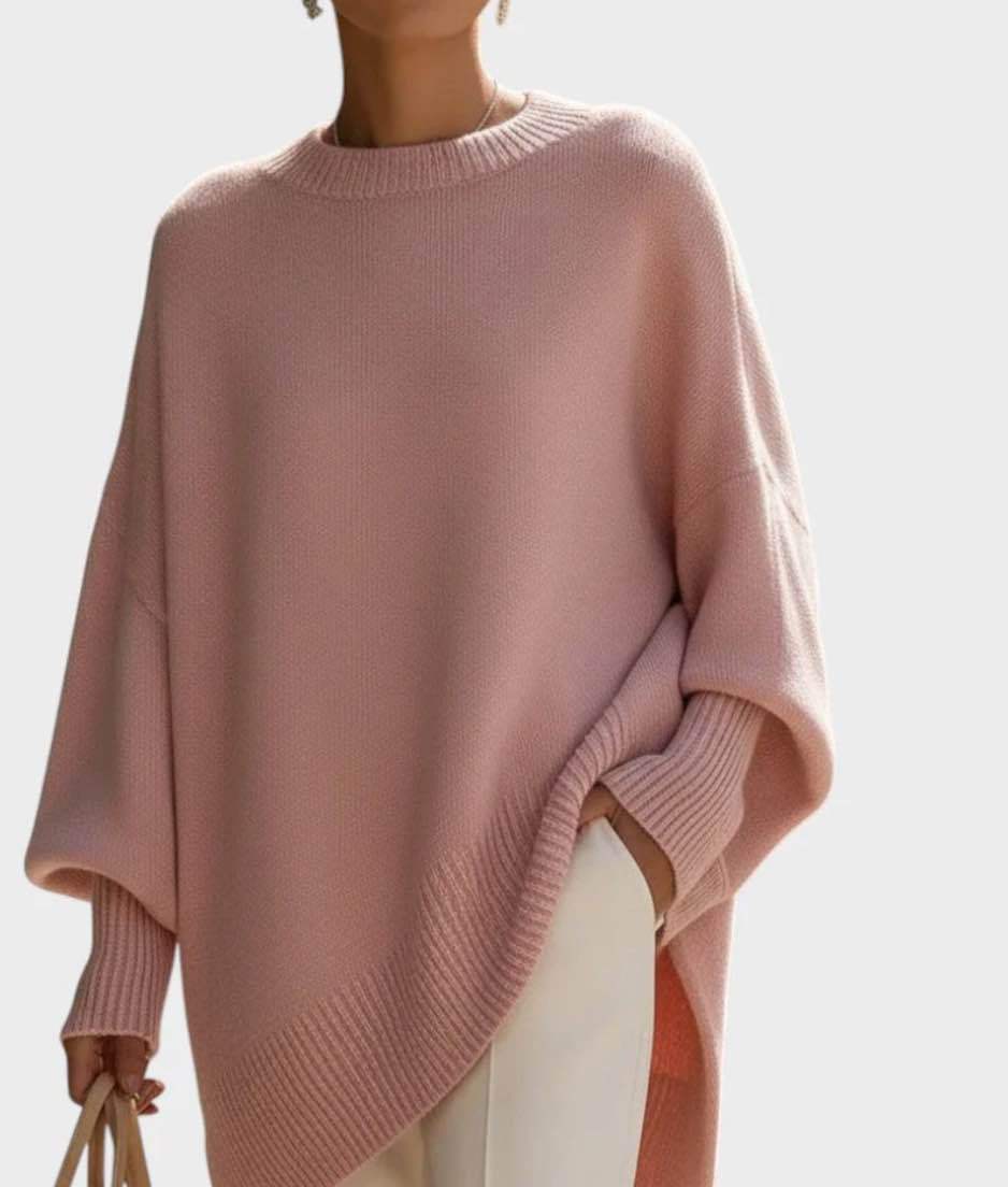 Oversized Strickpullover Damen - Rundhals.