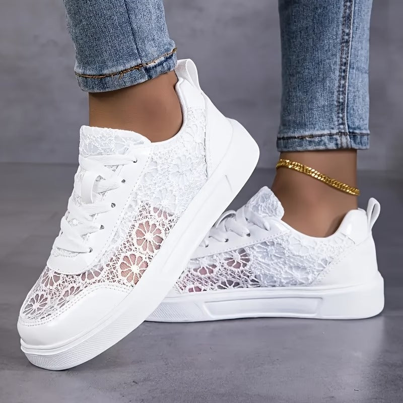 Lonneke | Elegante Spitzen-Sneakers