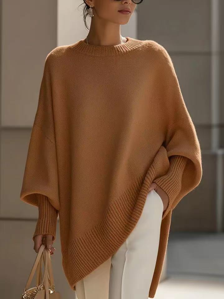 Oversized Strickpullover Damen - Rundhals.