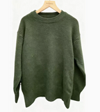 Oversized Strickpullover Damen - Rundhals.