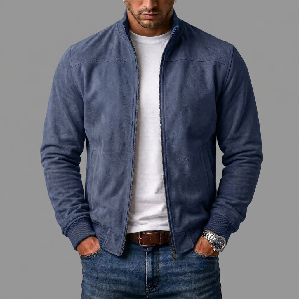 Varel | Herren Bomberjacke in Wildlederoptik
