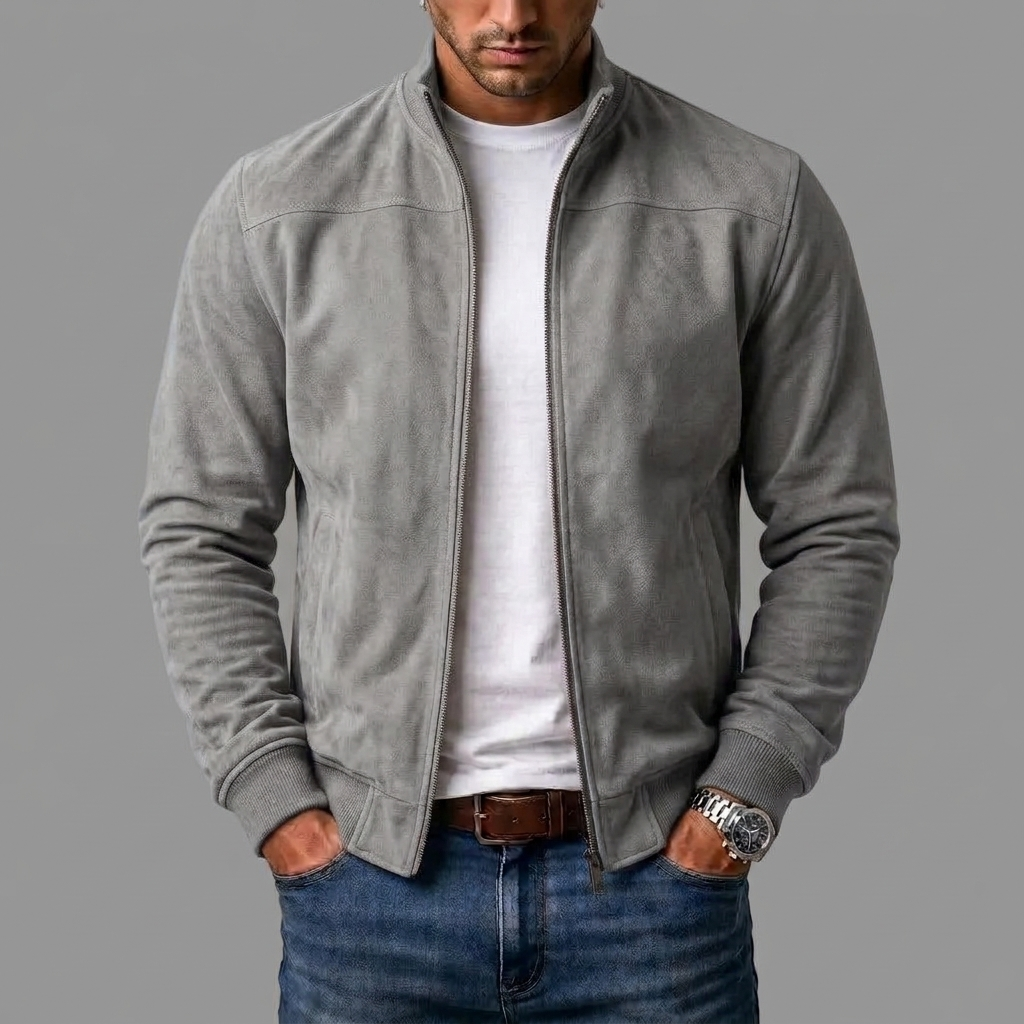 Varel | Herren Bomberjacke in Wildlederoptik